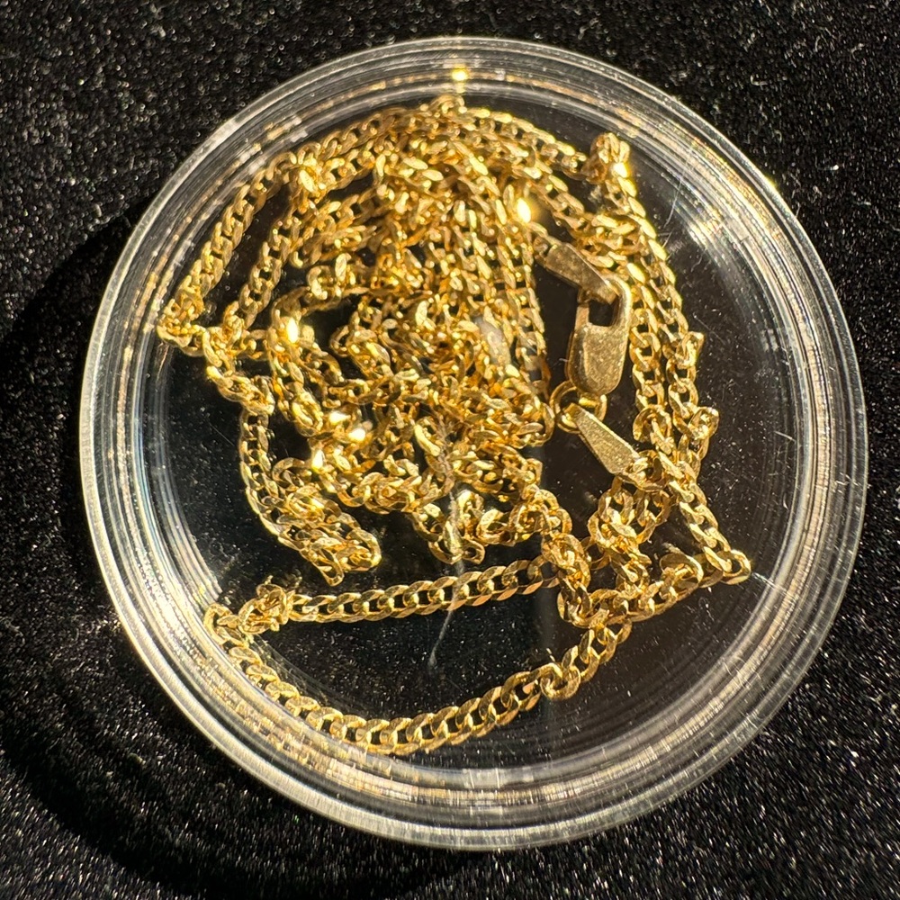 20 inch 14 karat gold link chain necklace
